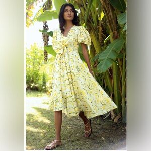 Monsoon and Beyond Lola Dress, Yellow Mangrove
